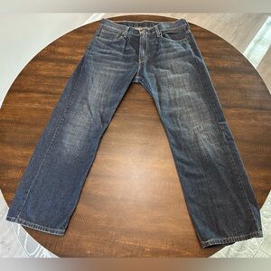 Levi's 569 Loose Straight Jeans Mens 34x29 Blue Denim Relaxed Fit 00569-0041